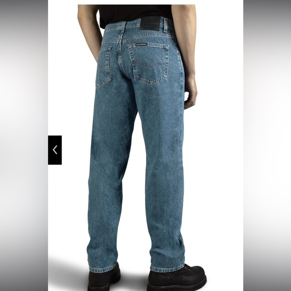 Harley-Davidson men’s original relaxed jeans - blue denim size 40x32 grunge y2k - Picture 3 of 7